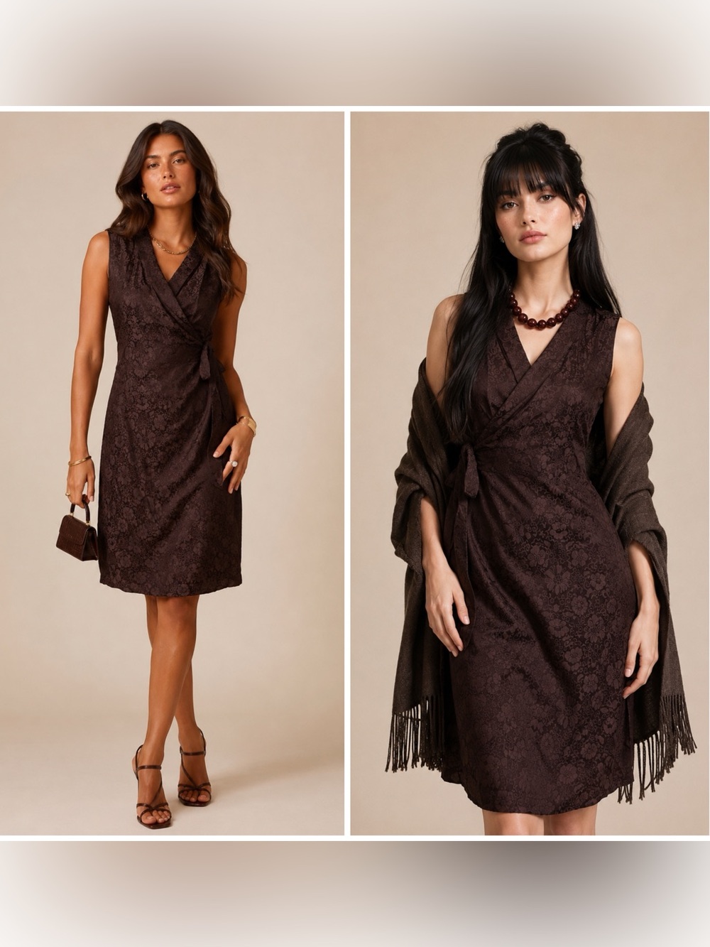 Dosa Silk wrap dress